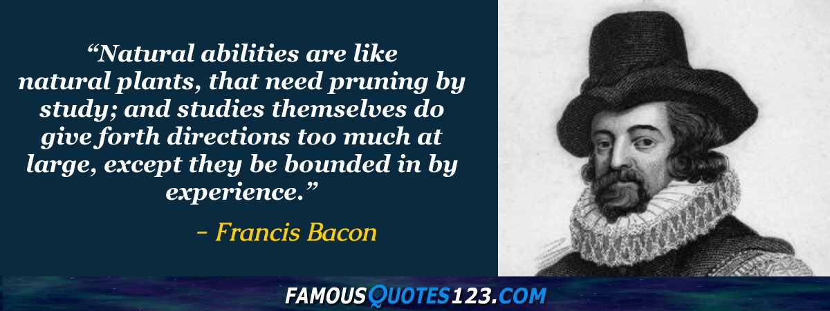 Francis Bacon Quotes - Famous Quotations By Francis Bacon - Sayings By
