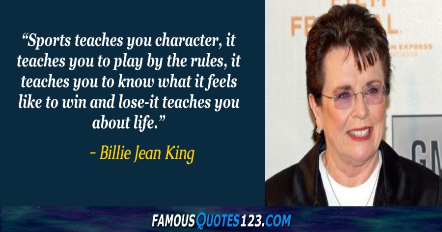 Billie Jean King Quotes Billie Jean King Quotes On Sports, Life, Motivation And Power