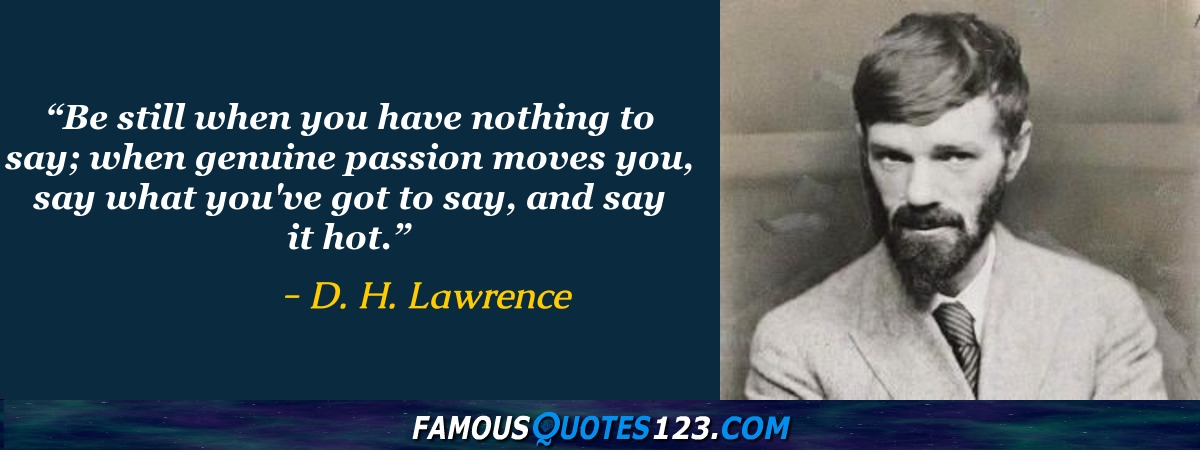 D. H. Lawrence