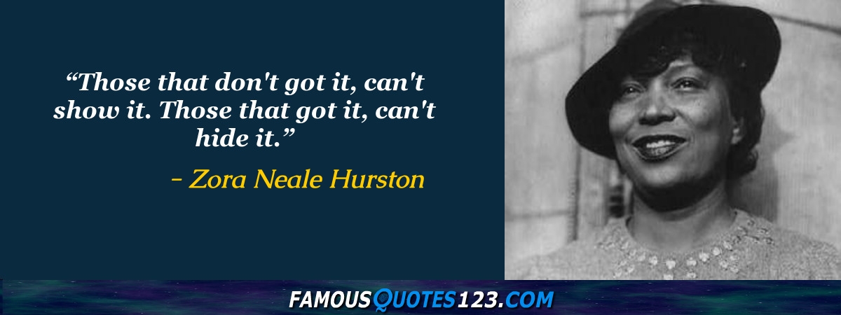 Zora Neale Hurston. 