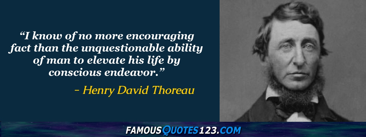 Henry David Thoreau Quotes on Men, Friendship, Life and Personality