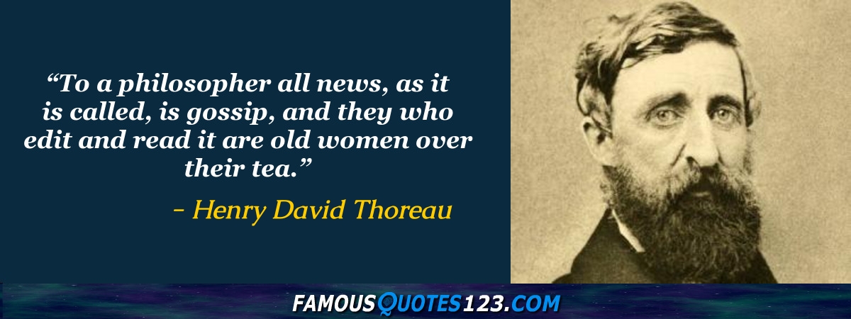 Henry David Thoreau Quotes on Men, Friendship, Life and Personality