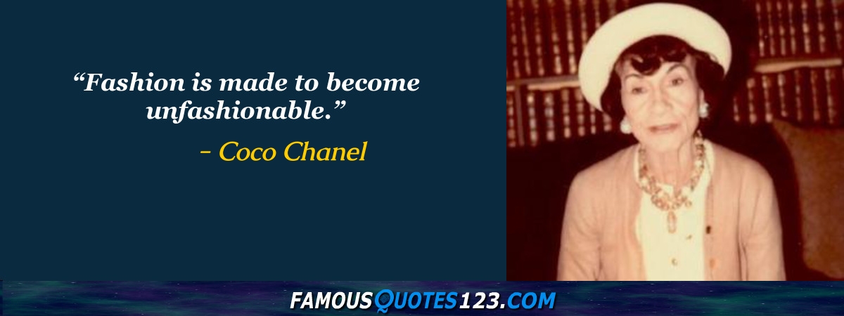 Coco Chanel Quotes on Truth, Comparisons, Goals and Maturity