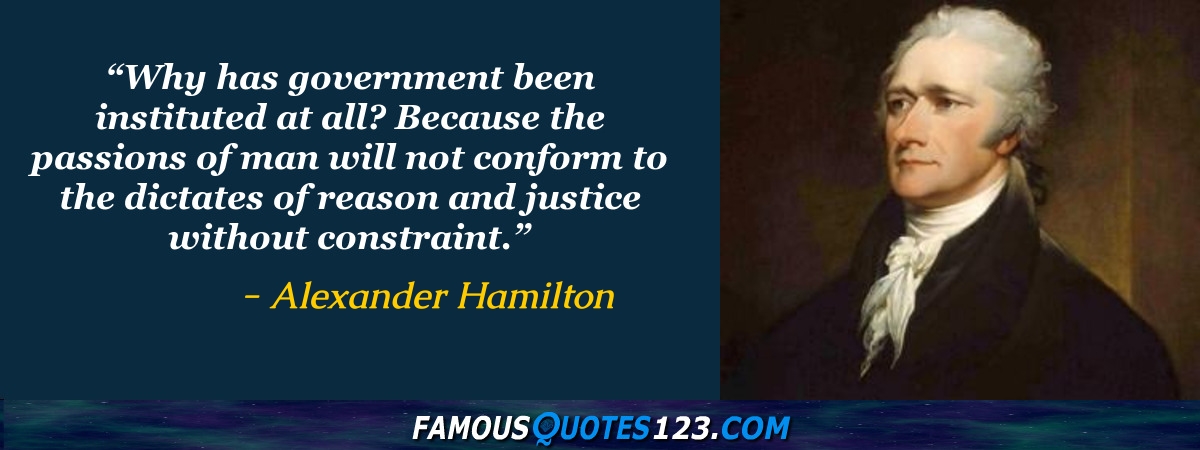 Alexander hamilton discount government