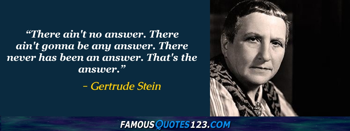 Gertrude Stein