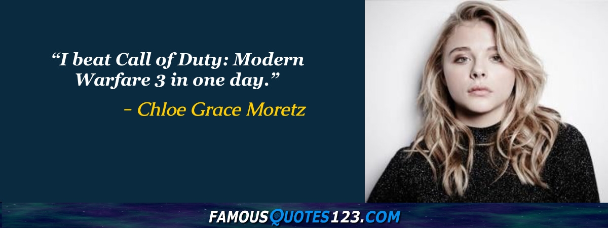 Chloë Grace Moretz Is More Hyped for the New 'Call of Duty' Than You Are